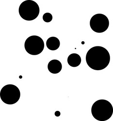 Random dots circles pattern pontillist screntone vector