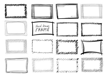 sketch hatched rectangles scribble texture vector image