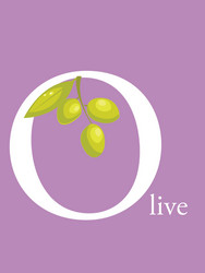 colourful alphabet card Vector Image