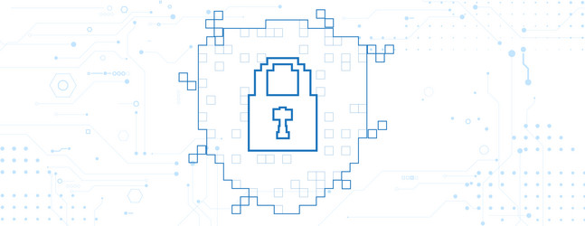 cyber security technology connection background vector image