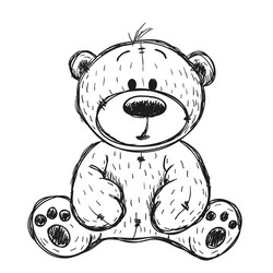 How to draw a cute teddy bear step by step easy  How to draw a bear step  by step video  YouTube