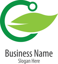 Green technology logo icon Royalty Free Vector Image