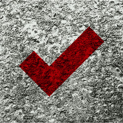 Tick flat modern web button and space for your vector