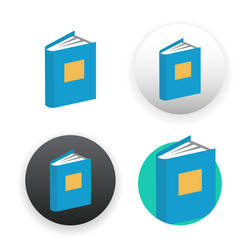book icon on white Vector Image