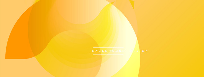 abstract yellow background overlapping circles vector image