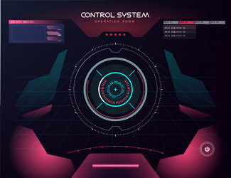 interface ui design graphic hud vector image