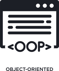 Object-Oriented Programming Icon vector image