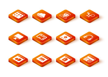 set software search engine computer monitor vector image