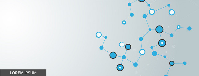 abstract banner with connect dots for computer vector image