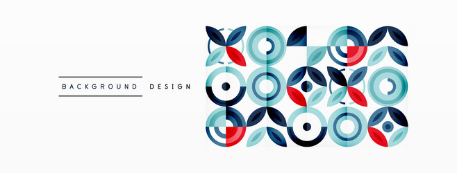 Abstract Colorful Circle Background vector image