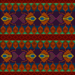 Abstract seamless pattern stylized as artificial vector