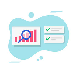 Data Analysis Chart & Analytics Report vector image