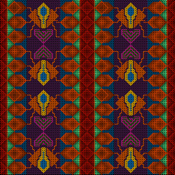Abstract seamless pattern stylized as artificial vector
