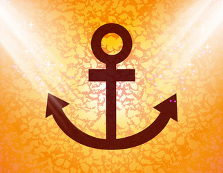 anchor flat modern web button and space for your vector image