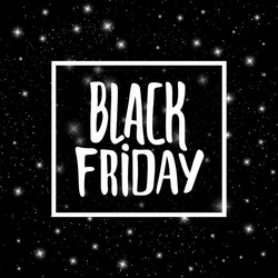 Black friday promo banner background vector