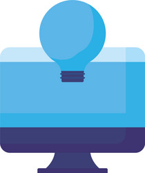 computer device design vector image