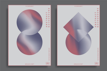 design templates with vibrant gradient shapes vector image