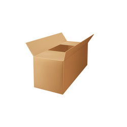 paperboard container isolated delivery empty box vector