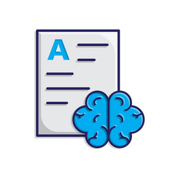 automation icon ai data analysis symbol vector image