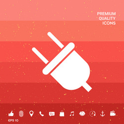 Plug symbol icon vector