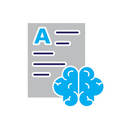 automation icon ai data analysis symbol vector image