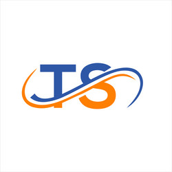 Initial monogram letter ts logo design st Vector Image
