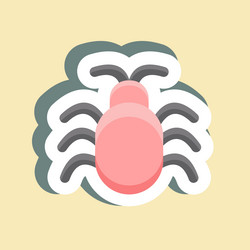 sticker software bug suitable for security symbol vector image