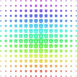 Dollar banknote shape halftone spectrum pattern vector