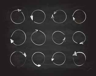 scribble chalkboard design elements vector image