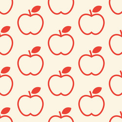 Apple pattern Royalty Free Vector Image - VectorStock