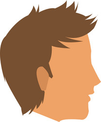 faceless head of man icon vector