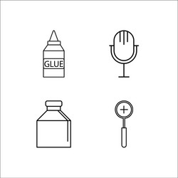 Design and studio simple linear icon setsimple vector