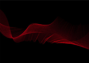 abstract background with particle wave design vector image