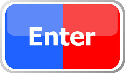 enter word on web button icon isolated vector image