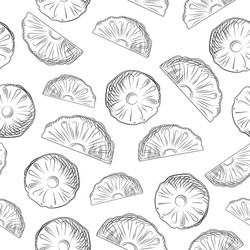 Bergamot seamless pattern drawing isolated Vector Image