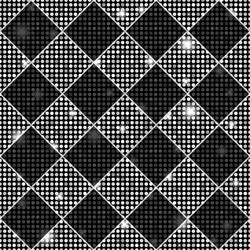 Silver and black seamless chess styled vintage vector