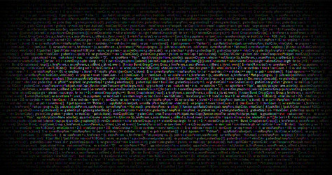 desktop source code and technology background vector image