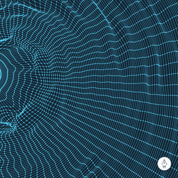 network abstract background 3d technology vector image