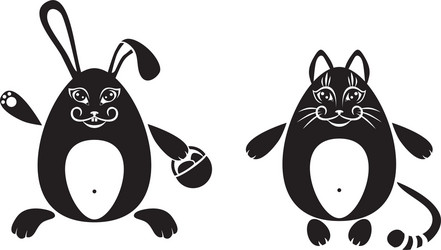 Cat and Rabbit Vector Images (over 11,000)