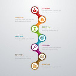 Timeline infographic design template Royalty Free Vector