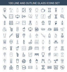 glass icons vector