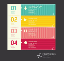 Modern Color Block Template vector image