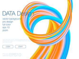 abstract blend background template for web site vector image