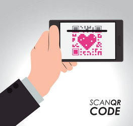 Scan qr code design vector