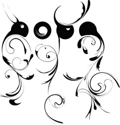 Elegant Scroll Pattern vector image