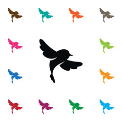 Isolated sparrow icon fowl element can vector