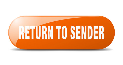 return to sender button sign key vector image
