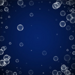 random soap bubbles abstract background blowing b vector image