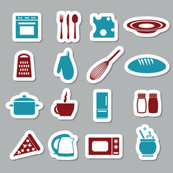 Kitchen line icons Royalty Free Vector Image - VectorStock
