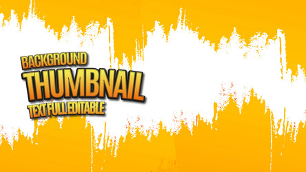 background thumbnail design template with text vector image